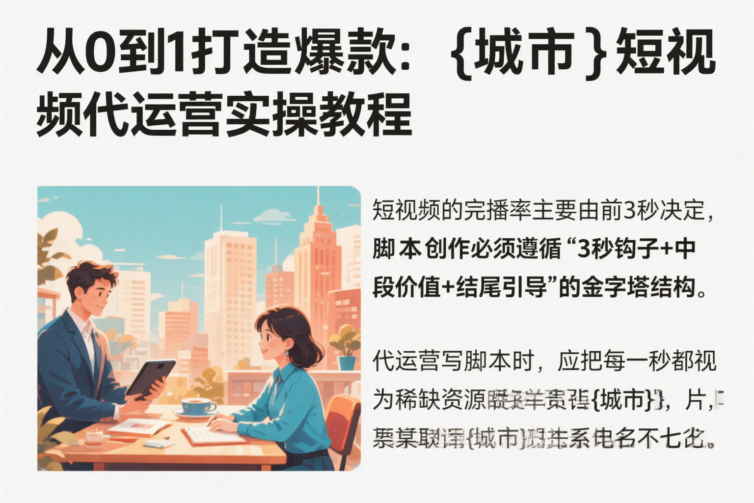 从0到1打造爆款:延边短视频代运营实操教程