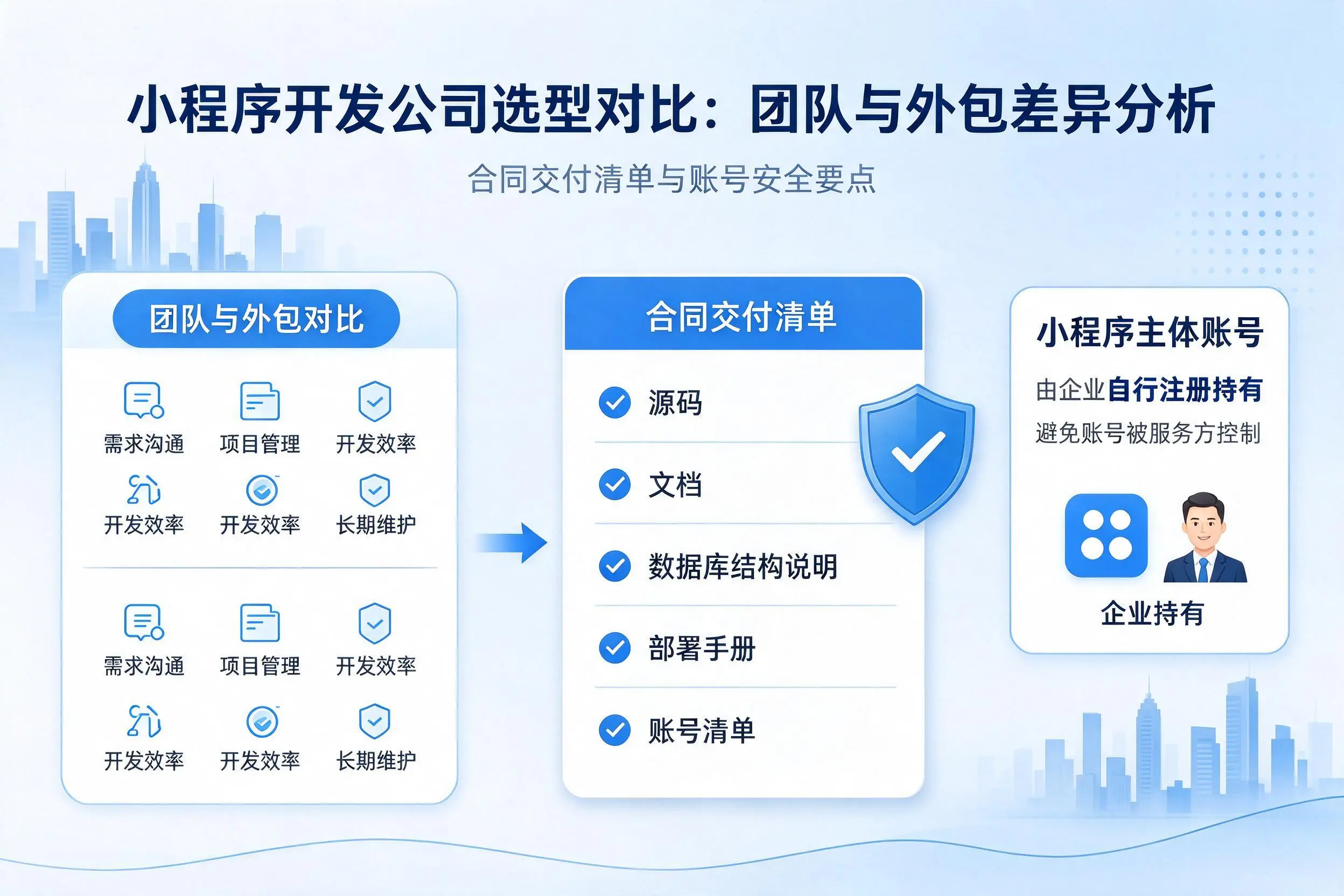 延边小程序开发公司选型对比：团队与外包差异分析