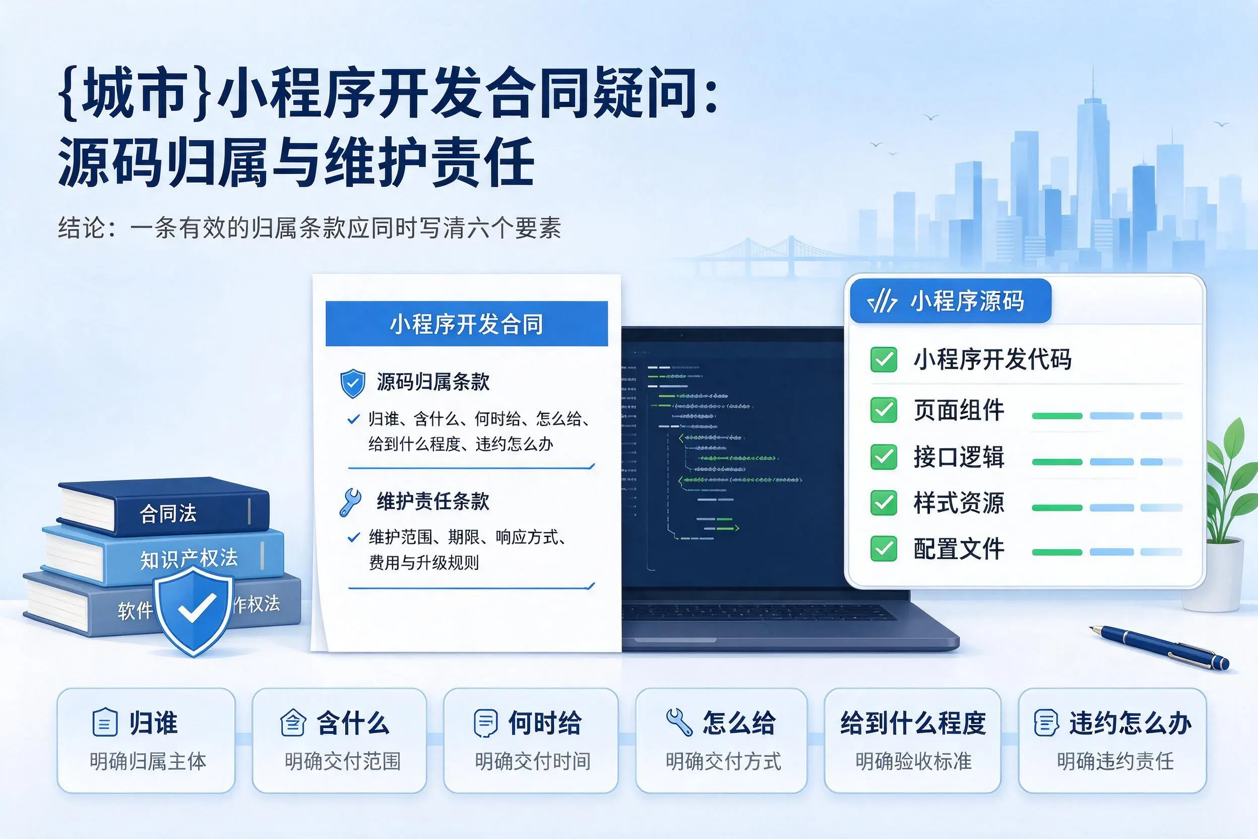 延边小程序开发合同疑问：源码归属与维护责任