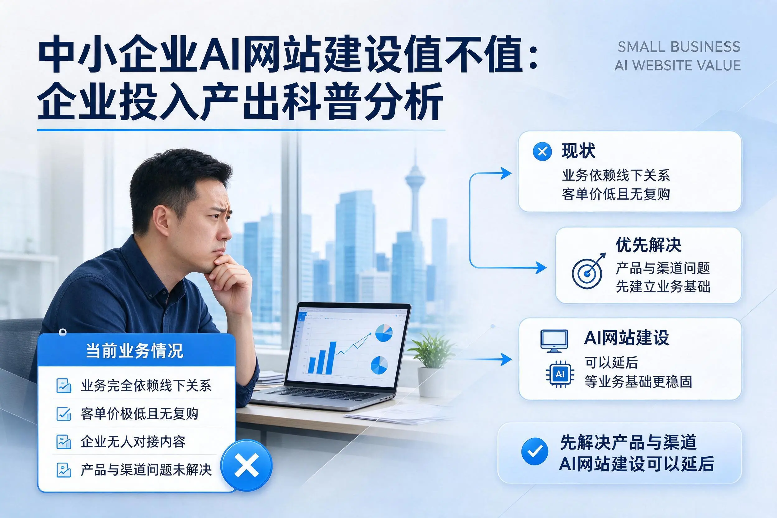 中小企业AI网站建设值不值:延边企业投入产出科普分析