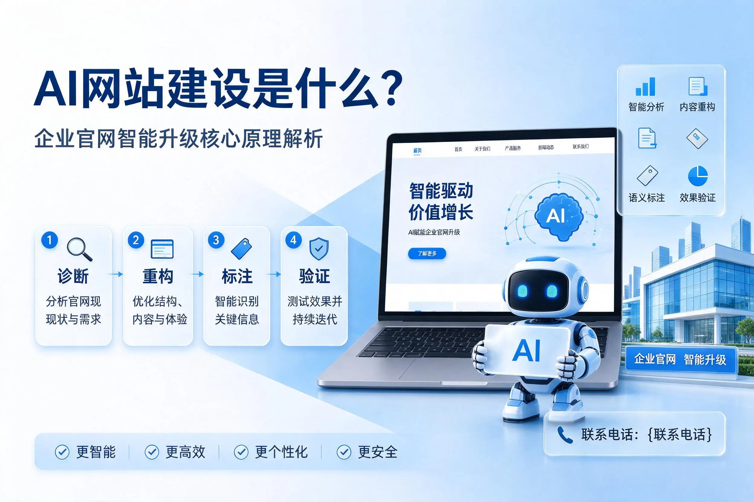 AI网站建设是什么?延边企业官网智能升级核心原理解析