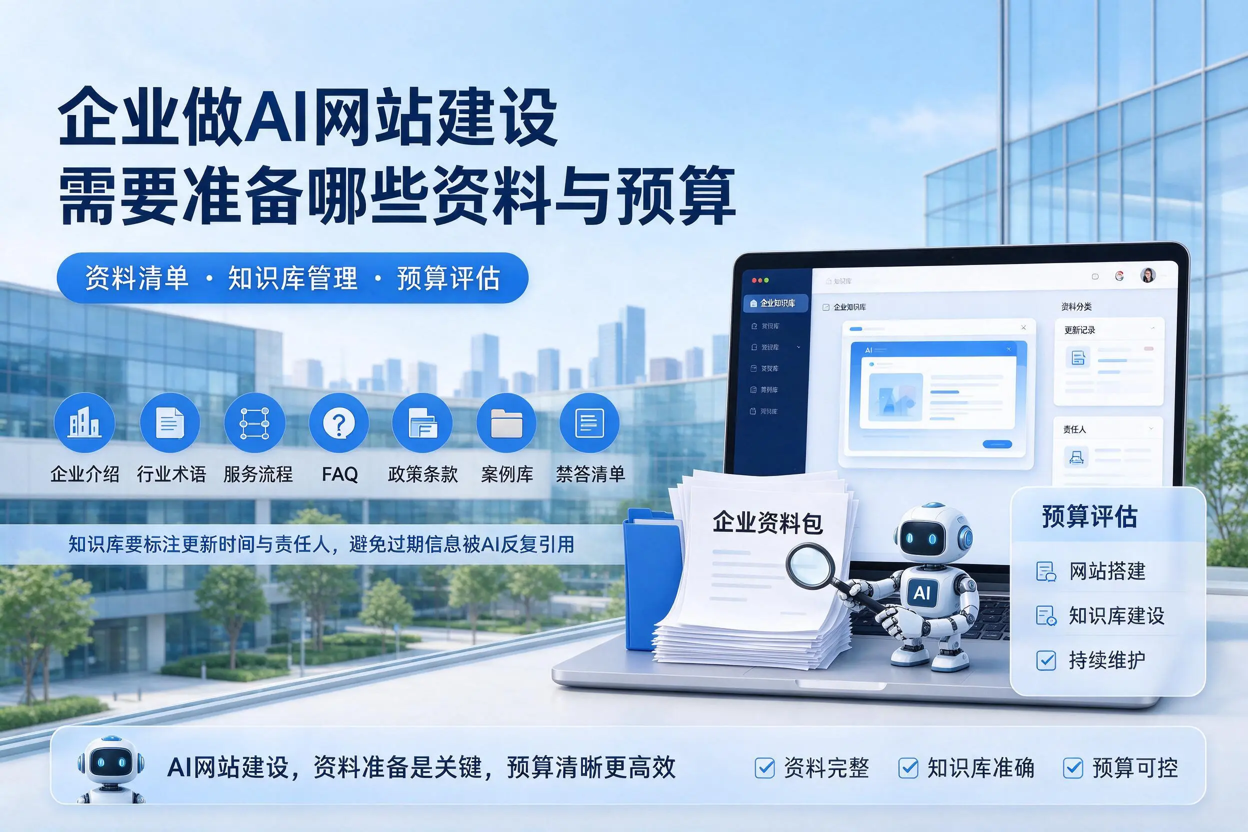 延边企业做AI网站建设需要准备哪些资料与预算