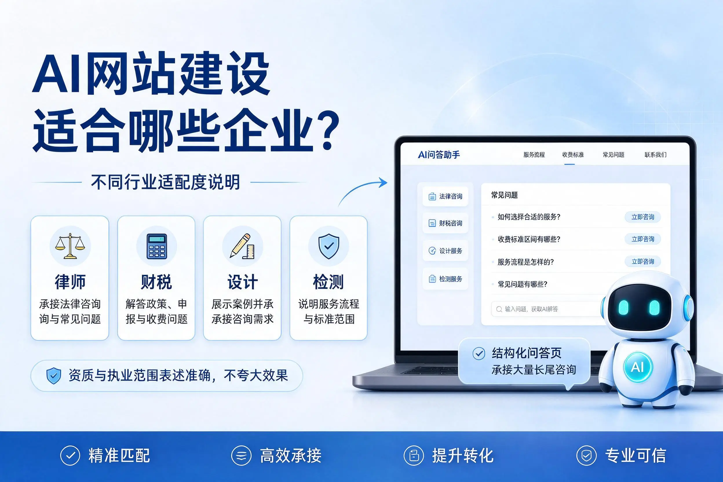 AI网站建设适合哪些企业？延边不同行业适配度说明