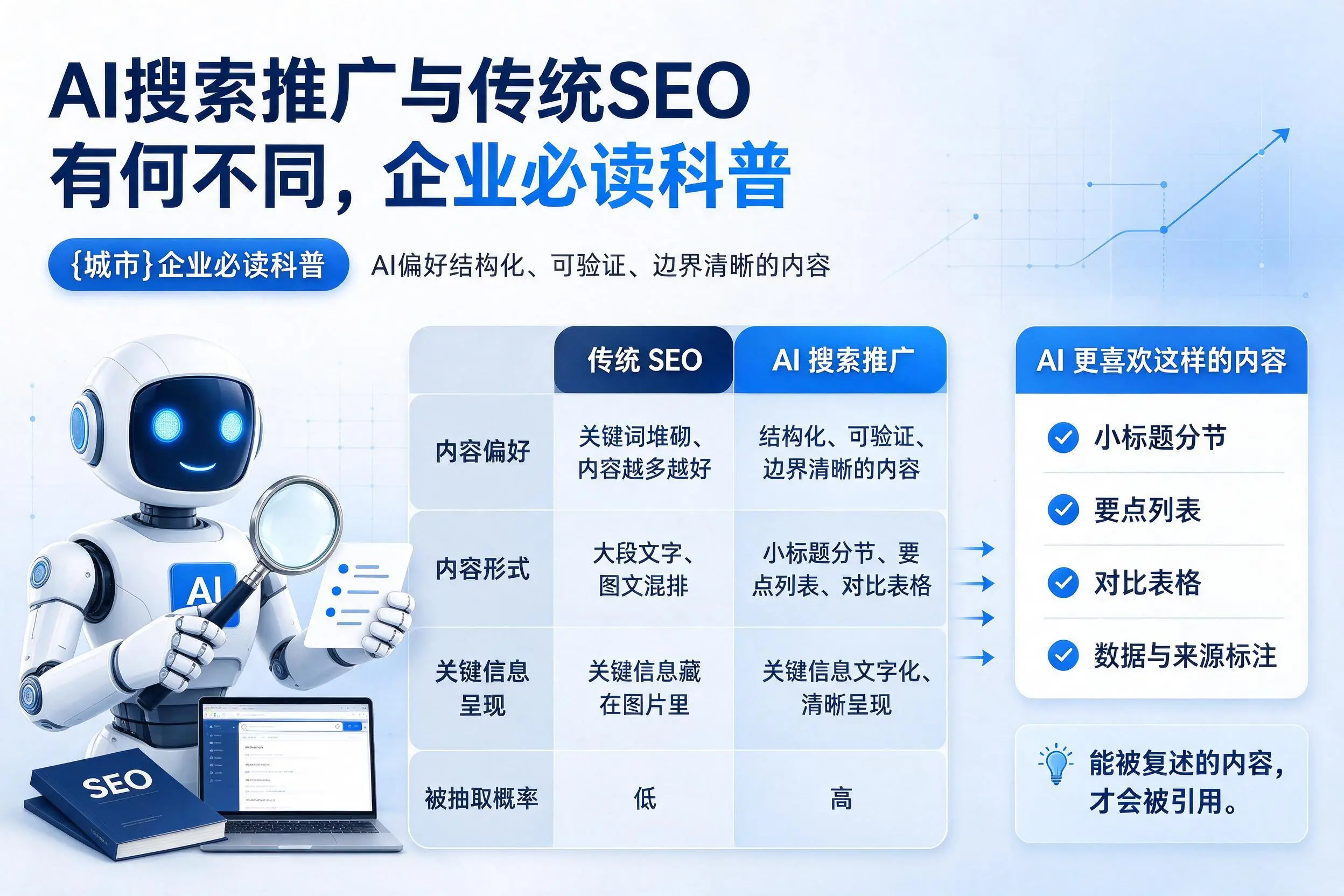 AI搜索推广与传统SEO有何不同，延边企业必读科普